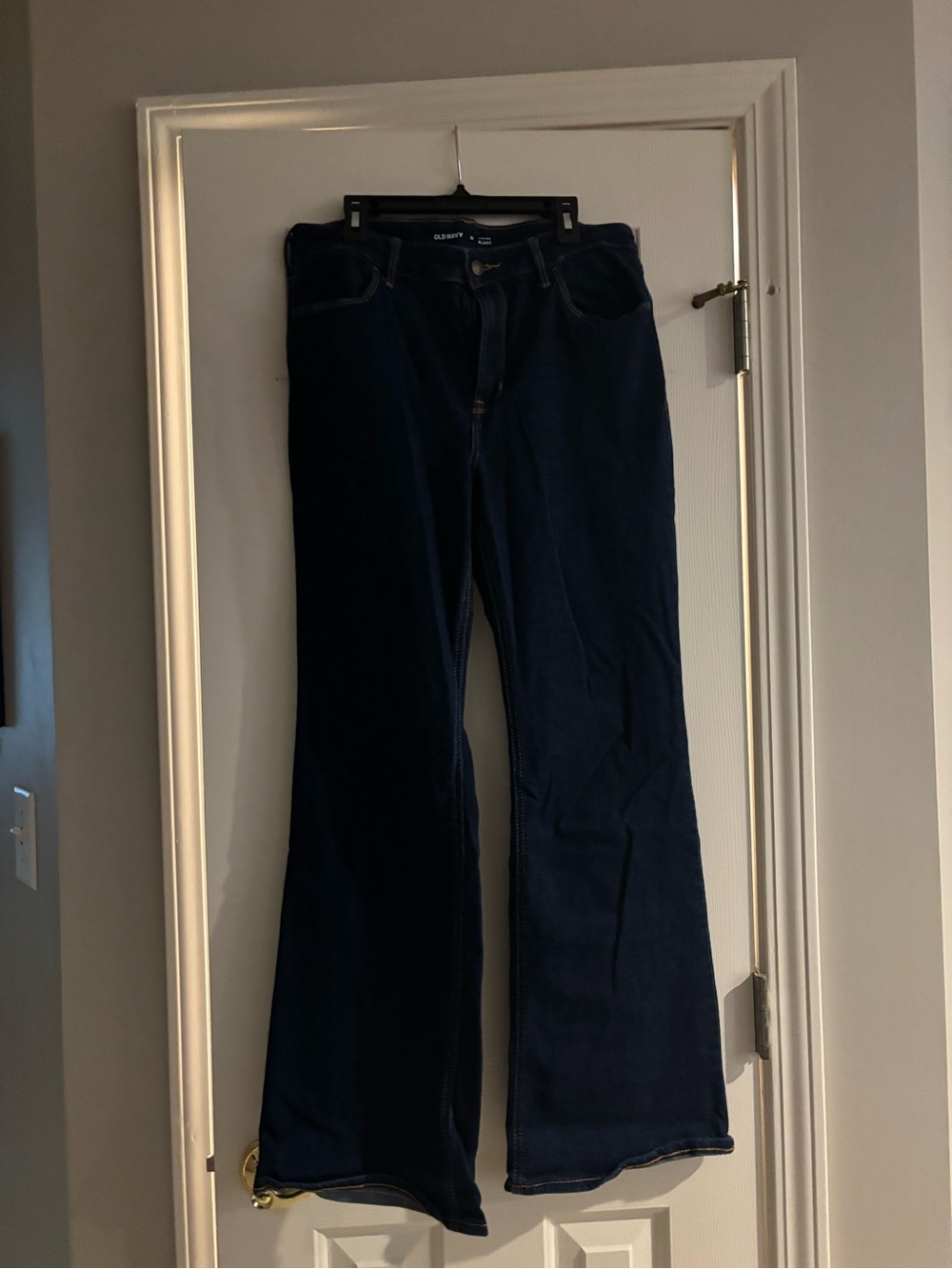 Old Navy Dark Blue Flare-Leg Jeans for Women